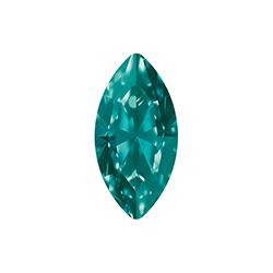 Aurora Crystal Point Back Fancy Stone Foiled - Navette 08x4MM BLUE ZIRCON #8031
