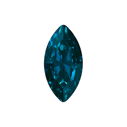 Aurora Crystal Point Back Fancy Stone Foiled - Navette 08x4MM DENIM BLUE #7011
