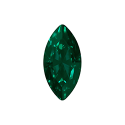 Aurora Crystal Point Back Fancy Stone Foiled - Navette 12X6MM EMERALD #9021


