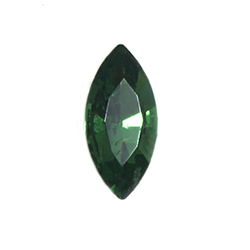 Aurora Crystal Point Back Fancy Stone Foiled - Navette 15x7mm FERN GREEN #9012