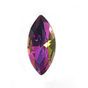 Aurora Crystal Point Back Fancy Stone Foiled - Navette 15x7MM HELIOTROPE #0001HEL

