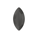 Aurora Crystal Point Back Fancy Stone Foiled - Navette 15x7MM HEMATITE #1131HEM
