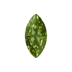 Aurora Crystal Point Back Fancy Stone Foiled - Navette 12X6MM OLIVINE #9032


