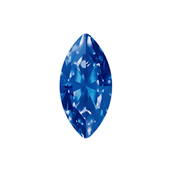 Aurora Crystal Point Back Fancy Stone Foiled - Navette 12X6MM SAPPHIRE #7026
