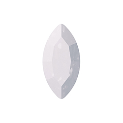Aurora Crystal Point Back Fancy Stone Foiled - Navette 18x9MM WHITE OPAL #0203