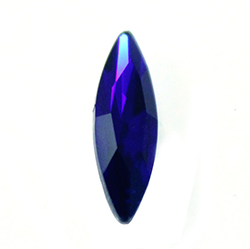 Aurora Crystal Point Back Fancy Stone Foiled - Navette Thin 15x4MM CAPRI BLUE #7021