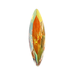 Aurora Crystal Point Back Fancy Stone Foiled - Navette Thin 15x4MM CRYSTAL ASTRAL PINK  #0001AP