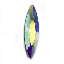 Aurora Crystal Point Back Fancy Stone Foiled - Navette Thin 47x13MM CRYSTAL AB #0001AB