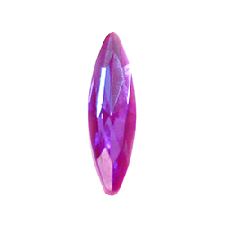 Aurora Crystal Point Back Fancy Stone Foiled - Navette Thin 15x4MM CRYSTAL DELITE LOTUS PINK #0401PIDEL
