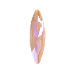 Aurora Crystal Point Back Fancy Stone Foiled - Navette Thin 15x4MM CRYSTAL DELITE PEACH #0401PEDEL
