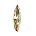 Aurora Crystal Point Back Fancy Stone Foiled - Navette Thin 24x6MM GOLDEN SHADOW #0001GSH