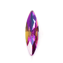 Aurora Crystal Point Back Fancy Stone Foiled - Navette Thin 11x3MM HELIOTROPE #0001HEL