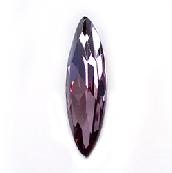 Aurora Crystal Point Back Fancy Stone Foiled - Navette Thin 35x9.5MM LIGHT AMETHYST #6002