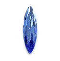Aurora Crystal Point Back Fancy Stone Foiled - Navette Thin 15x4MM LT SAPPHIRE #7002
