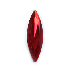 Aurora Crystal Point Back Fancy Stone Foiled - Navette Thin 11x3MM LT SIAM #4002

