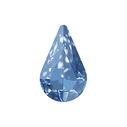 Aurora Crystal Point Back Fancy Stone Foiled - Pearshape 10x6MM LT SAPPHIRE #7002




























