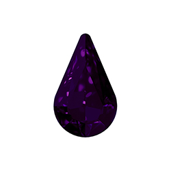 Aurora Crystal Point Back Fancy Stone Foiled - Pearshape 08x5MM PURPLE VELVET #6023




