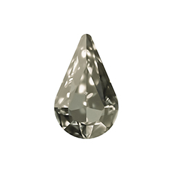 Aurora Crystal Point Back Fancy Stone Foiled - Pearshape 10x6MM CRYSTAL SATIN #0001SAT