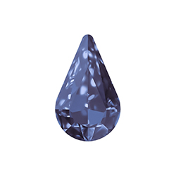 Aurora Crystal Point Back Fancy Stone Foiled - Pearshape 13x8MM TANZANITE #6032