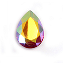Aurora Crystal Point Back Fancy Stone Foiled - Pearshape Drop 18x13MM LT SIAM AB #4002AB