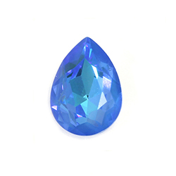 Aurora Crystal Point Back Fancy Stone Unfoiled - Pearshape Drop 18x13MM CRYSTAL DELITE OCEAN #0401OCDEL
