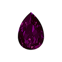 Aurora Crystal Point Back Fancy Stone Foiled - Pearshape Drop 25x18MM FUCHSIA #5011