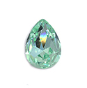 Aurora Crystal Point Back Fancy Stone Foiled - Pearshape Drop 18x13MM LIGHT AZORE #8005