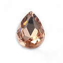 Aurora Crystal Point Back Fancy Stone Foiled - Pearshape Drop 30x20MM LT PADPARADSCHA #5003
