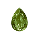 Aurora Crystal Point Back Fancy Stone Foiled - Pearshape Drop 18x13MM OLIVINE #9032