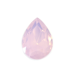 Aurora Crystal Point Back Fancy Stone Foiled - Pearshape Drop 14x10MM ROSE WATER OPAL #5205