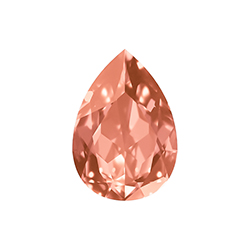 Aurora Crystal Point Back Fancy Stone Foiled - Pearshape Drop 14x10MM PADPARADSCHA #4031