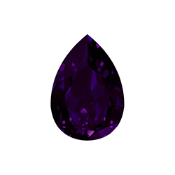Aurora Crystal Point Back Fancy Stone Foiled - Pearshape Drop 18x13MM PURPLE VELVET #6023