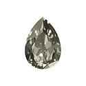 Aurora Crystal Point Back Fancy Stone Foiled - Pearshape Drop 06x4MM CRYSTAL SATIN #0001SAT