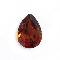 Aurora Crystal Point Back Fancy Stone Foiled - Pearshape Drop 30x20MM TANGERINE #3056