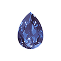 Aurora Crystal Point Back Fancy Stone Foiled - Pearshape Drop 14x10MM TANZANITE #6032