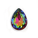 Aurora Crystal Point Back Fancy Stone Foiled - Pearshape Drop 25x18MM VITRAIL MEDIUM #0001VM