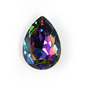 Aurora Crystal Point Back Fancy Stone Foiled - Pearshape Drop 18x13MM VOLCANO #0001VOL
