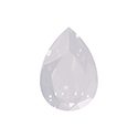 Aurora Crystal Point Back Fancy Stone Foiled - Pearshape Drop 25x18MM WHITE OPAL #0203