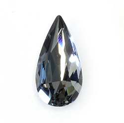 Aurora Crystal Point Back Fancy Stone Foiled - Teardrop 14x7MM BLACK DIAMOND #1021