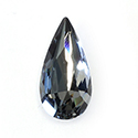 Aurora Crystal Point Back Fancy Stone Foiled - Teardrop 14x7MM BLACK DIAMOND #1021