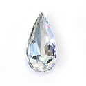 Aurora Crystal Point Back Fancy Stone Foiled - Teardrop 22x11MM CRYSTAL #0001