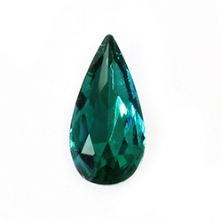 Aurora Crystal Point Back Fancy Stone Foiled - Teardrop 14x7MM EMERALD #9021