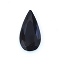 Aurora Crystal Point Back Fancy Stone Foiled - Teardrop 14x7MM JET #1131