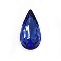 Aurora Crystal Point Back Fancy Stone Foiled - Teardrop 14x7MM SAPPHIRE #7026