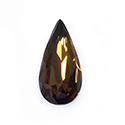 Aurora Crystal Point Back Fancy Stone Foiled - Teardrop 18x9MM SMOKED TOPAZ #3052