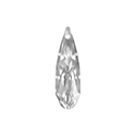 Aurora Crystal Point Back Fancy Stone Foiled - Raindrop 15x4MM CRYSTAL #0001