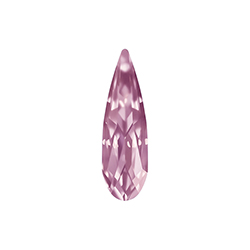 Aurora Crystal Point Back Fancy Stone Foiled - Raindrop 15x4MM LIGHT ROSE #5002