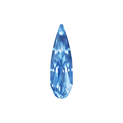 Aurora Crystal Point Back Fancy Stone Foiled - Raindrop 20x6MM LIGHT SAPPHIRE #7002