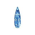 Aurora Crystal Point Back Fancy Stone Foiled - Raindrop 15x4MM LIGHT SAPPHIRE #7002