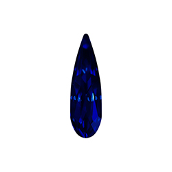 Aurora Crystal Point Back Fancy Stone Foiled - Raindrop 15x4MM MONTANA #7025